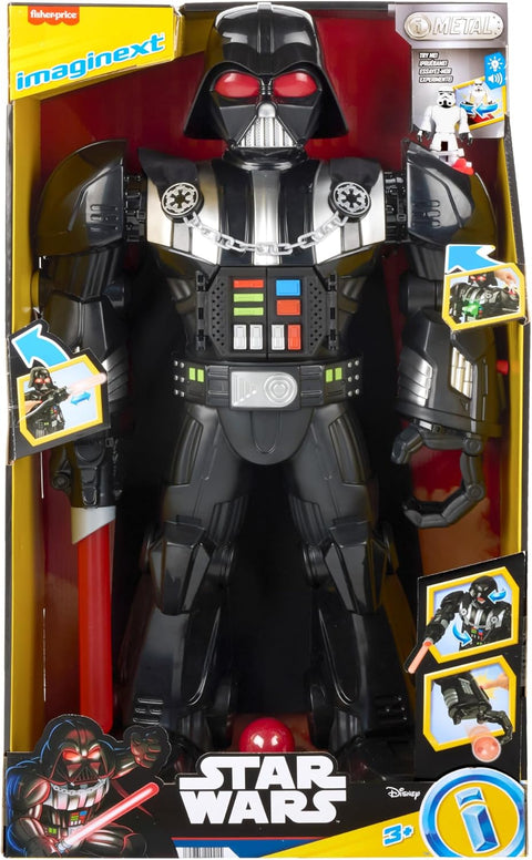 Imaginext Star Wars Darth Vader Bot 2+ Ft With Lights Sounds & Stormtrooper