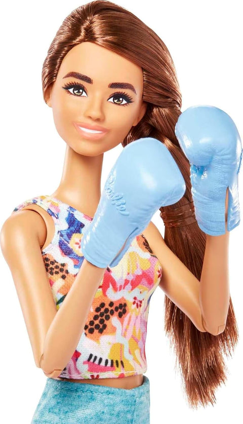Barbie Self-Care Workout Outfit Roller Skates and Tennis with Puppy HKT91