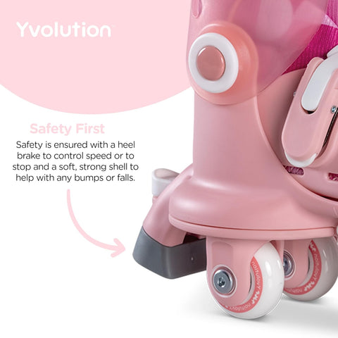 Yvolution Twista Skates Pink Size 23-28
