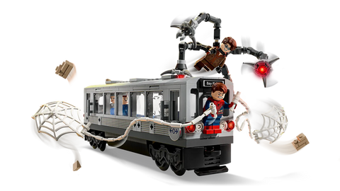 LEGO - Marvel Spider-Man vs. Doc Ock Subway Train Scene 76321 393 Pieces