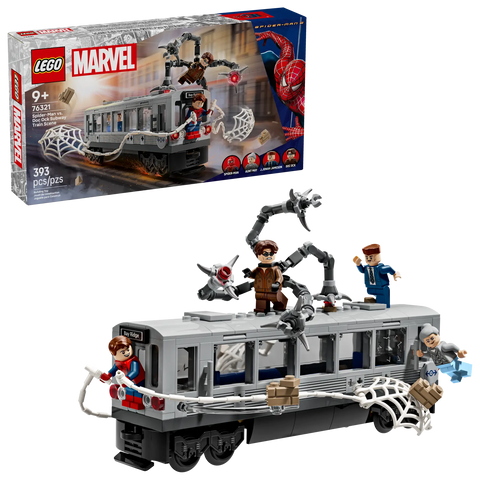 LEGO - Marvel Spider-Man vs. Doc Ock Subway Train Scene 76321 393 Pieces