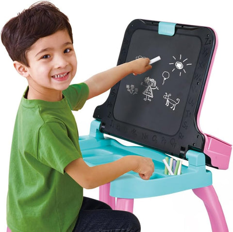 VTech Magi Bureau Interactif Et Musical 6 en 1 Rose