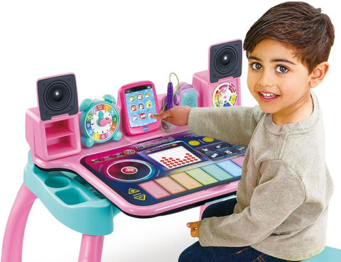 VTech Magi Bureau Interactif Et Musical 6 en 1 Rose