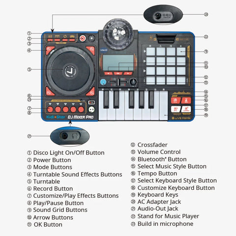VTech Kidi Star DJ Mixer Pro