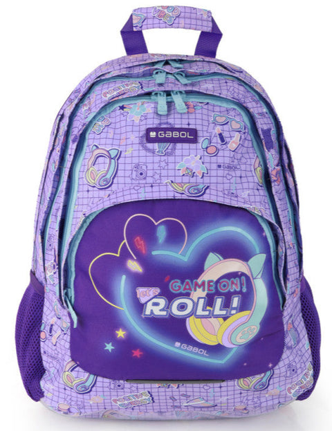 Gabol Funny Kids Lilac Backpack 3 Parts 44cm
