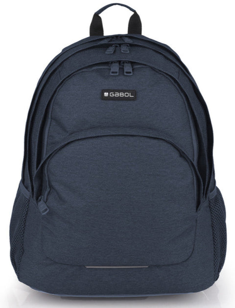 Gabol Wolf Teenager Navy Blue Backpack 3 Parts 44cm