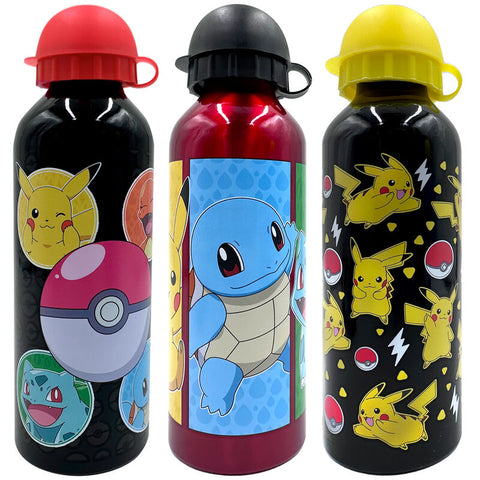Pokémon Aluminum Water Bottle 500ml Assorted