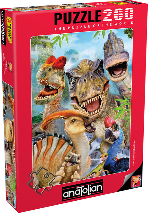 Anatolian Puzzle Dino Selfie 260 Pieces