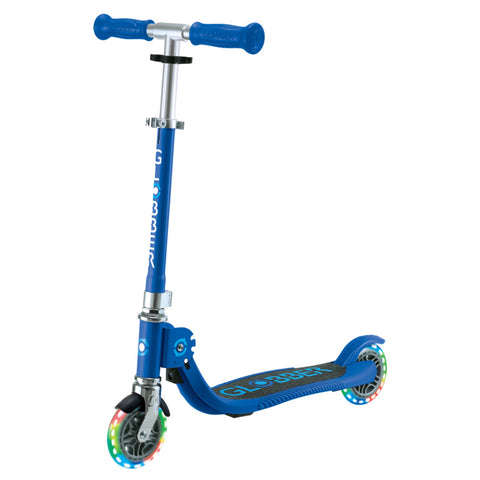 Globber Flow Foldable Junior Lights 2-Wheel Scooter Navy Blue 3+ Years