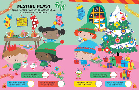 Gingerbread Friends Christmas Activity Book