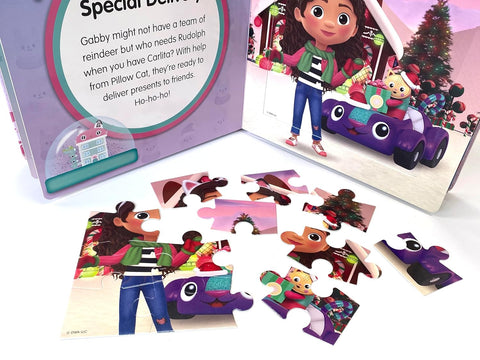 Gabby's Dollhouse Christmas My First Puzzle Book