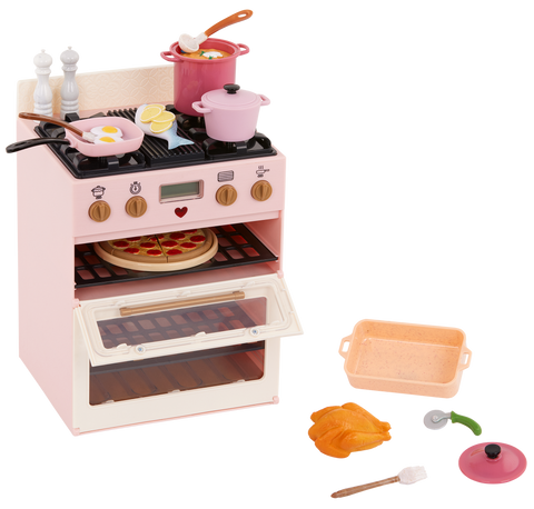 Our Generation Make & Bake Stove 25-pc Double Oven Kitchen Playset for 18" Dolls