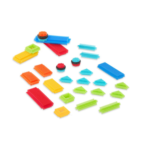 Battat Basic Builder Box Building Bristle Blocks Set 36 Pieces