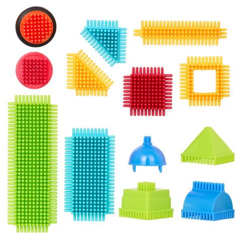 Battat Basic Builder Box Bristle Blocks Set 56 Pieces