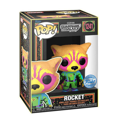 Funko Pop! Guardians of The Galaxy vol 3 - Rocket (Black Light) Exclusive