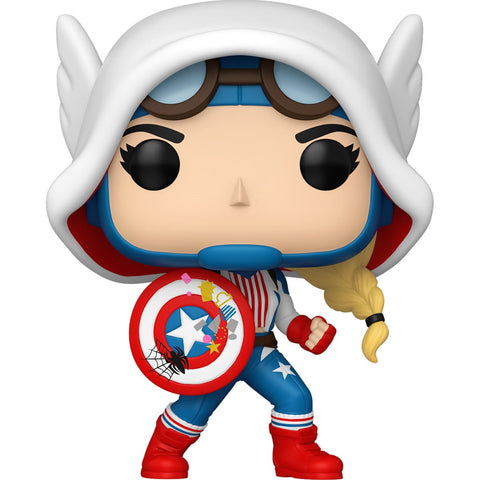 Funko Pop! Spider-Gwen: Gwenverse Cap-Gwen