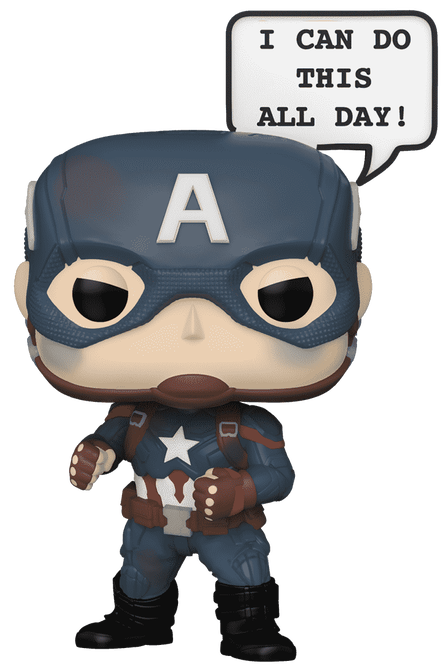 Funko Pop! Marvel Captain America (I Can Do This All Day) with Pop! Protector