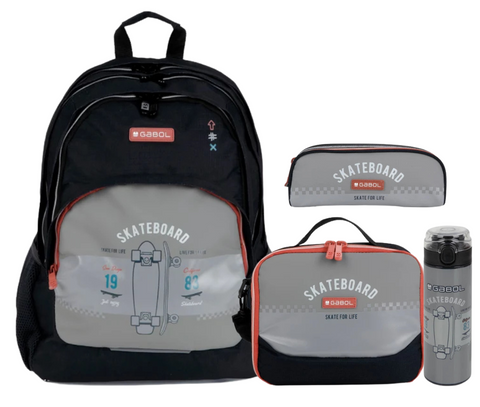 Gabol Trick 3 Parts Backpack 44cm School Set