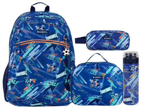 Gabol Crew 2 Parts Backpack 46cm School Set