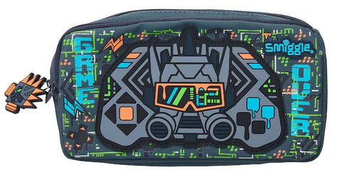 Smiggle Grey Trailblazer Character Pocket Pencil Case