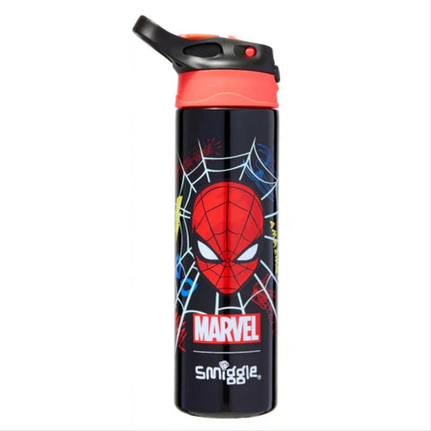 Smiggle Spider-Man Plastic Flip Drink Bottle 650ml