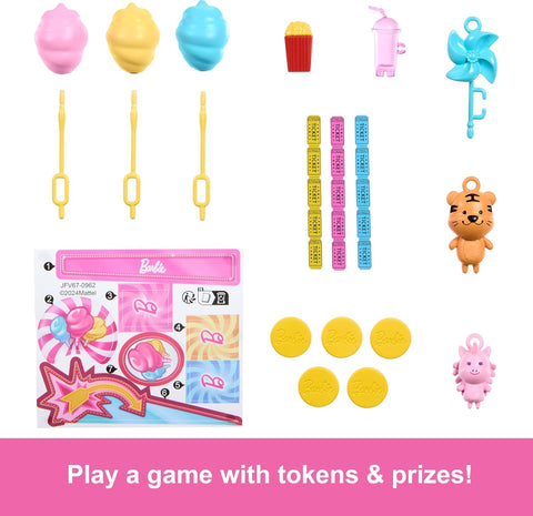 Barbie Mysteries: Beach Detectives Malibu Doll, Cotton Candy Game Playset & Accessories