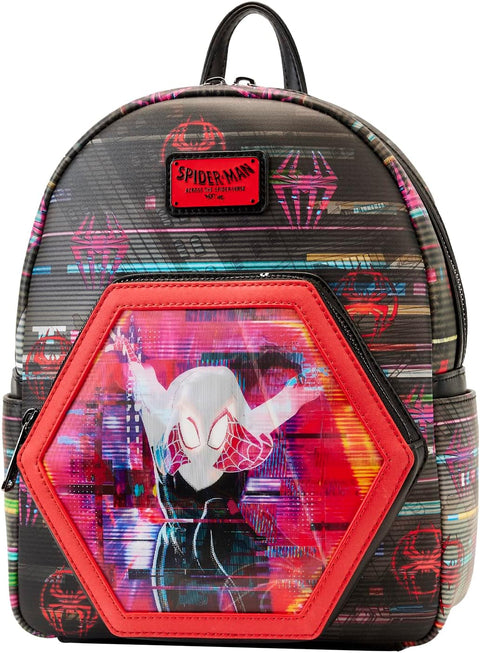 Loungefly Across the Spiderverse Lenticular Mini Backpack