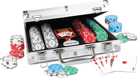 Ambassador ProPoker 200 Numbered Poker Chips in Aluminum Case 11.5 g