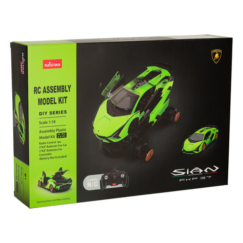 Rastar 1:18 Lamborghini Sian Building Kit R/C 72 Pieces