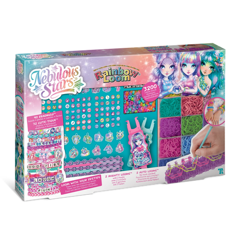 Nebulous Stars Rainbow Loom Besties Forever Bracelet Set