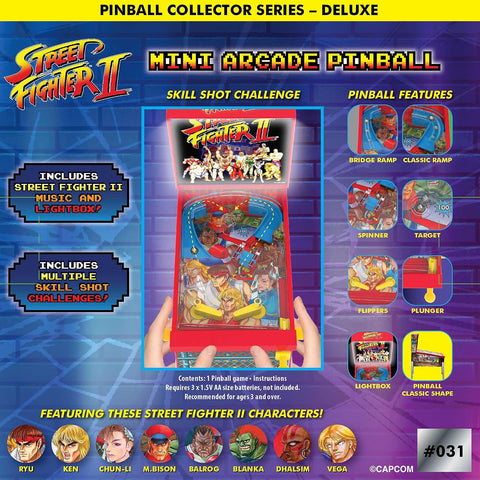Ambassador Games Street Fighter II Mini Arcade Pinball