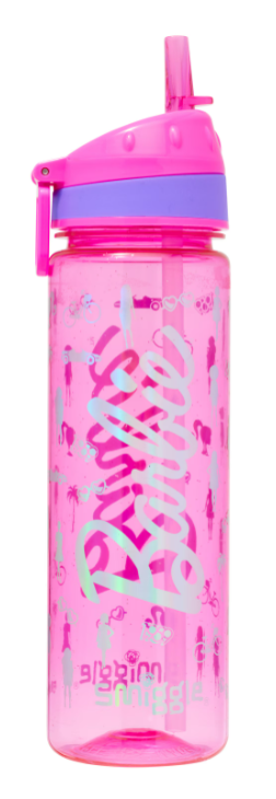 Smiggle Barbie Drink Up Plastic Drink Bottle 650ml