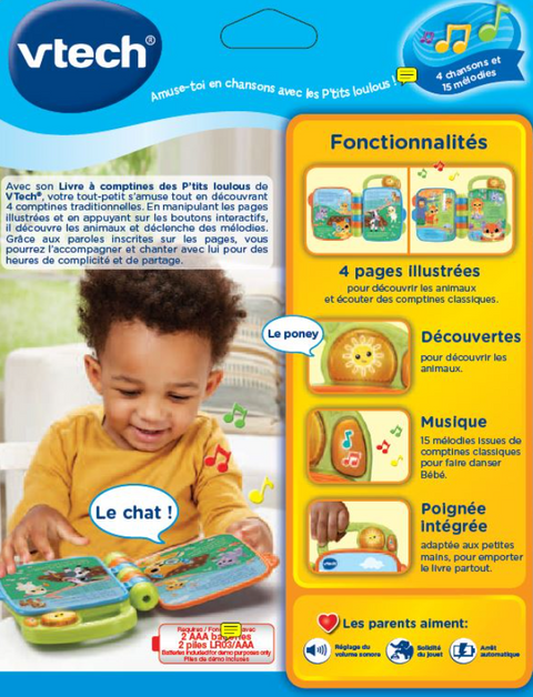 VTech Livre à Comptines Des P'tits Loulous