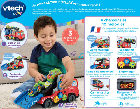 VTech Super Camion Dépannage Interactif