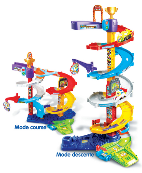 VTech Méga circuit spirales 2 en 1 + Titouan, fou du volant
