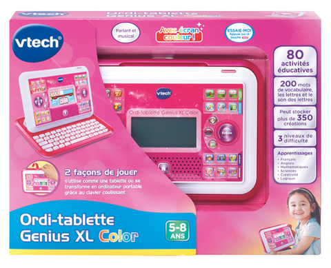 VTech Ordi-tablette Genius XL Color - Rose