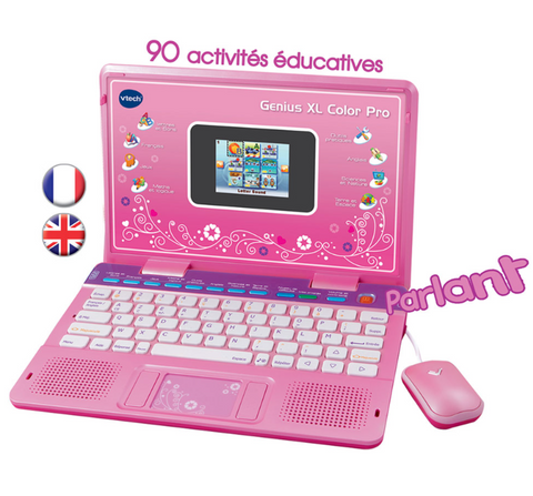 VTech Genius XL Color Pro Laptop Bilingue Rose