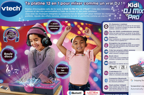 VTech Kidi DJ Mix Pro Violet