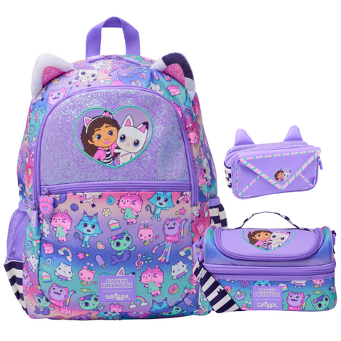 Smiggle Gabby's Dollhouse Classic Backpack 42cm School Set