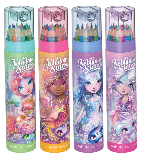 Nebulous Stars Sketch & Color Pencil Tubes