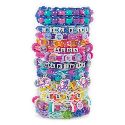Nebulous Stars Rainbow Loom Besties Forever Bracelet Set