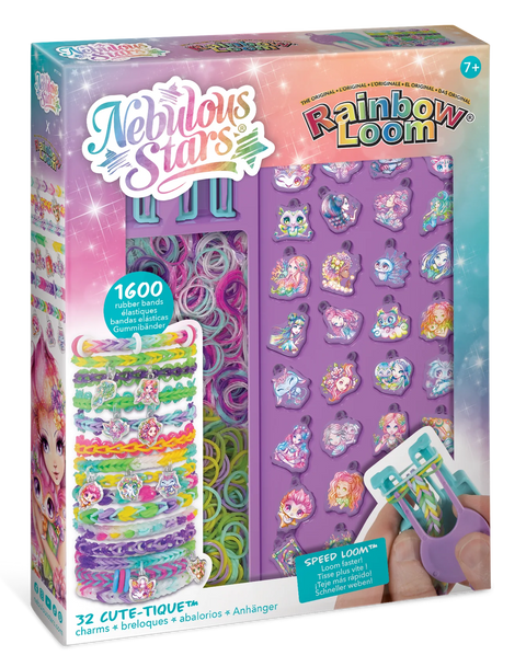 Nebulous Stars Rainbow Loom Charm Bracelet Set