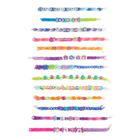 Nebulous Stars Rainbow Loom Besties Forever Bracelet Set