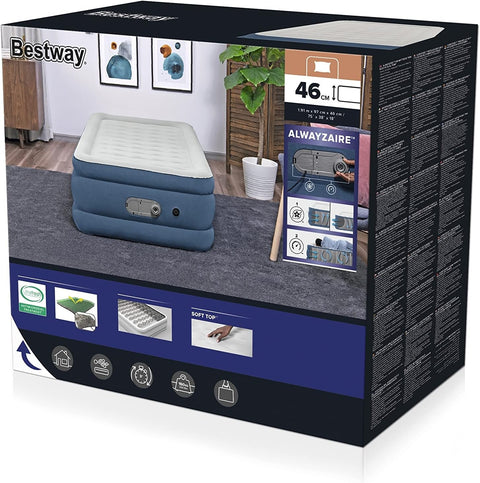 Bestway AlwayzAire Queen Airbed With Built-in Dual Pump 191x97x46cm