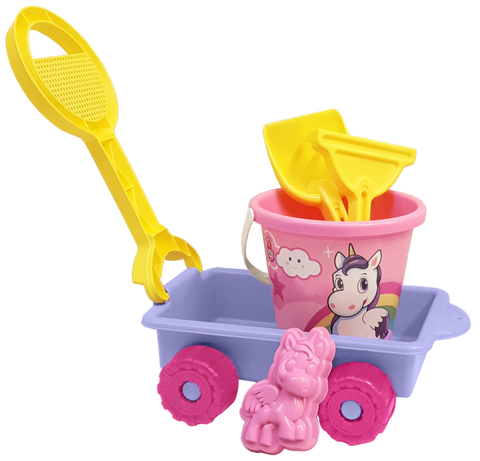 Androni Unicorn Beach Cart and Bucket Set