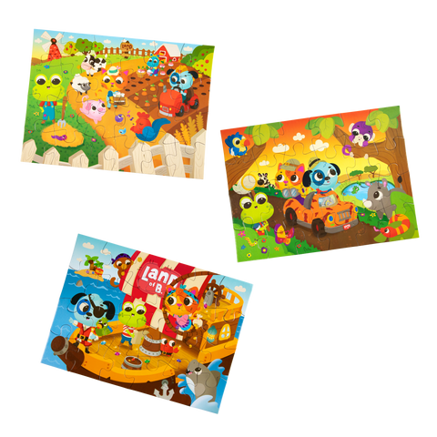B. 3 Jigsaw Puzzles Puzzle Adventures 3x24 Pieces