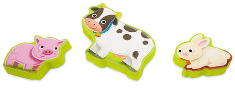 B. Peek & Explore Farm Animals Chunky Wooden Puzzle