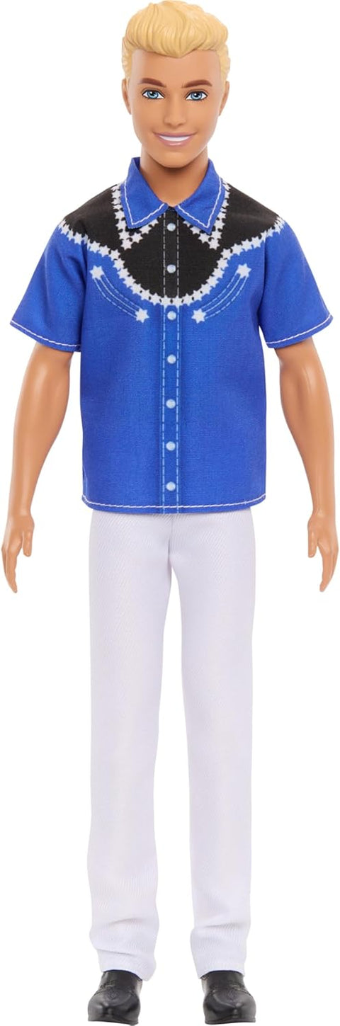 Barbie 65Th Anniversary Fashionistas Ken Doll #226 Blonde Fashion Doll With Western Look