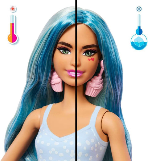 Barbie Pop Reveal Treat Series Doll Cool Cupcake & Accessories Set, 8 Surprises Include Pet
