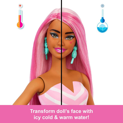Barbie Pop Reveal Treat Series Doll Sweet Swirl & Accessories Set, 8 Surprises Include Pet